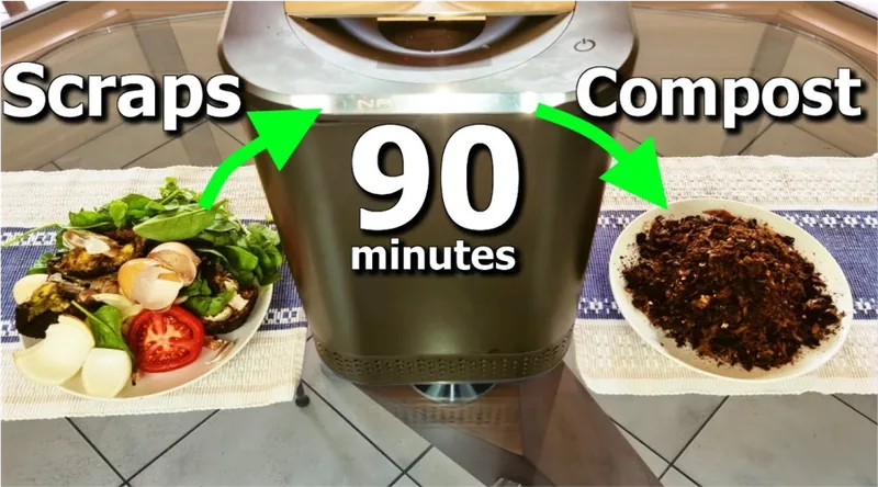 Western YouTuber reviewing the Nagual food-waste composter