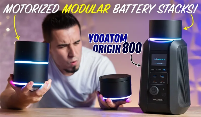 Max Tech reviewing the YOOATOM Origin 800 modular power station