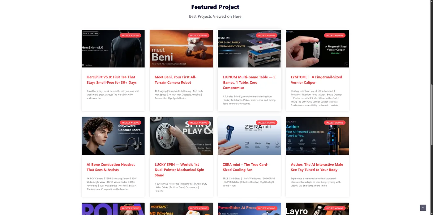 Third-party crowdfunding community affiliate promotion in action