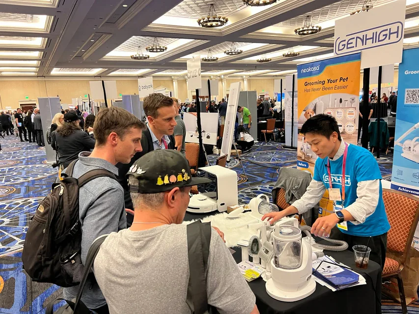 Neakasa brand booth at CES